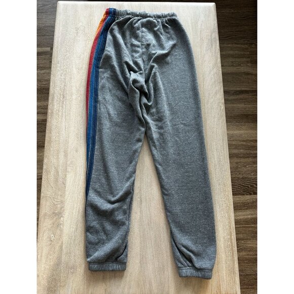 Aviator Nation 5 STRIPE SWEATPANTS - HEATHER GREY Size XS - Picture 9 of 12
